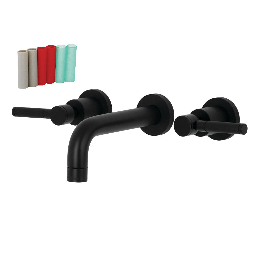 Kaiser Wall-Mount Bathroom Faucet in Matte Black