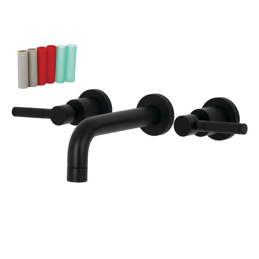 Kaiser Wall-Mount Bathroom Faucet in Matte Black