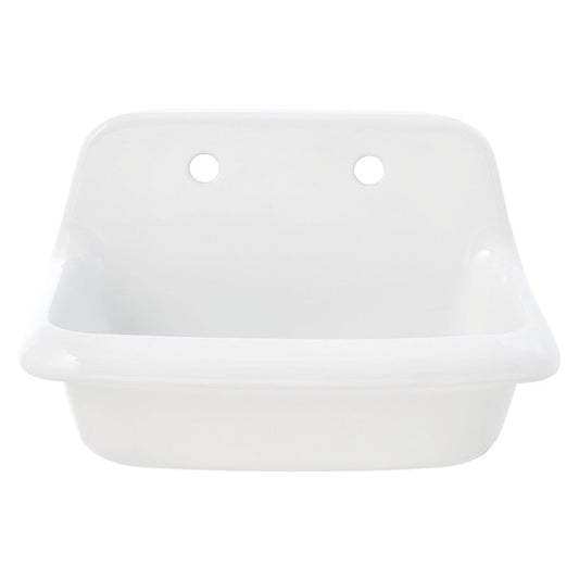 Doriteal 23.75 Inch Wall Mount Bathroom Sink in White
