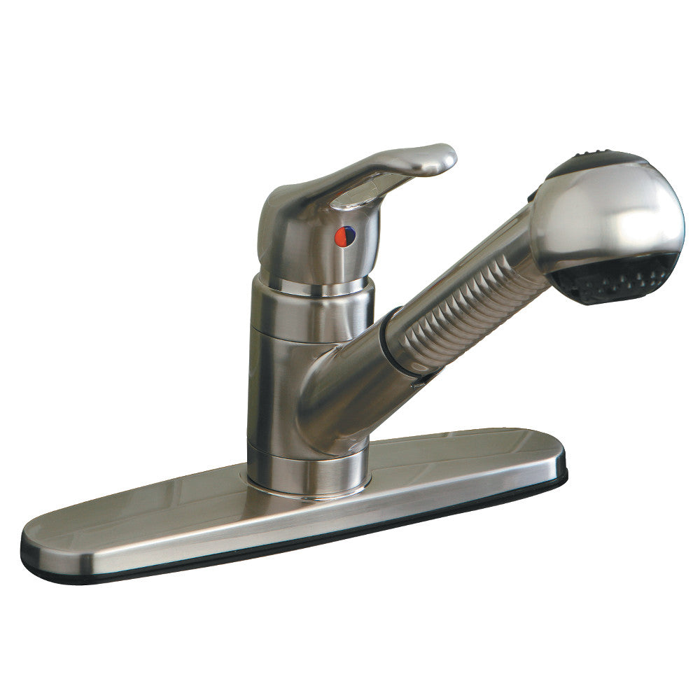 Wyndham Pull-Out Kitchen Faucet in Brushed Nickel
