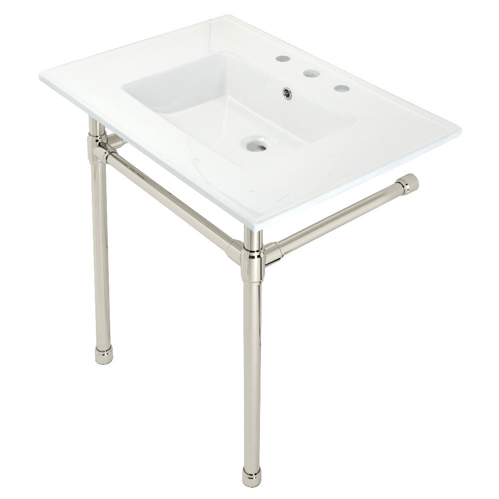 Dreyfuss 31.13 Inch Console Sink in White