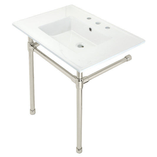 Dreyfuss 31.13 Inch Console Sink in White