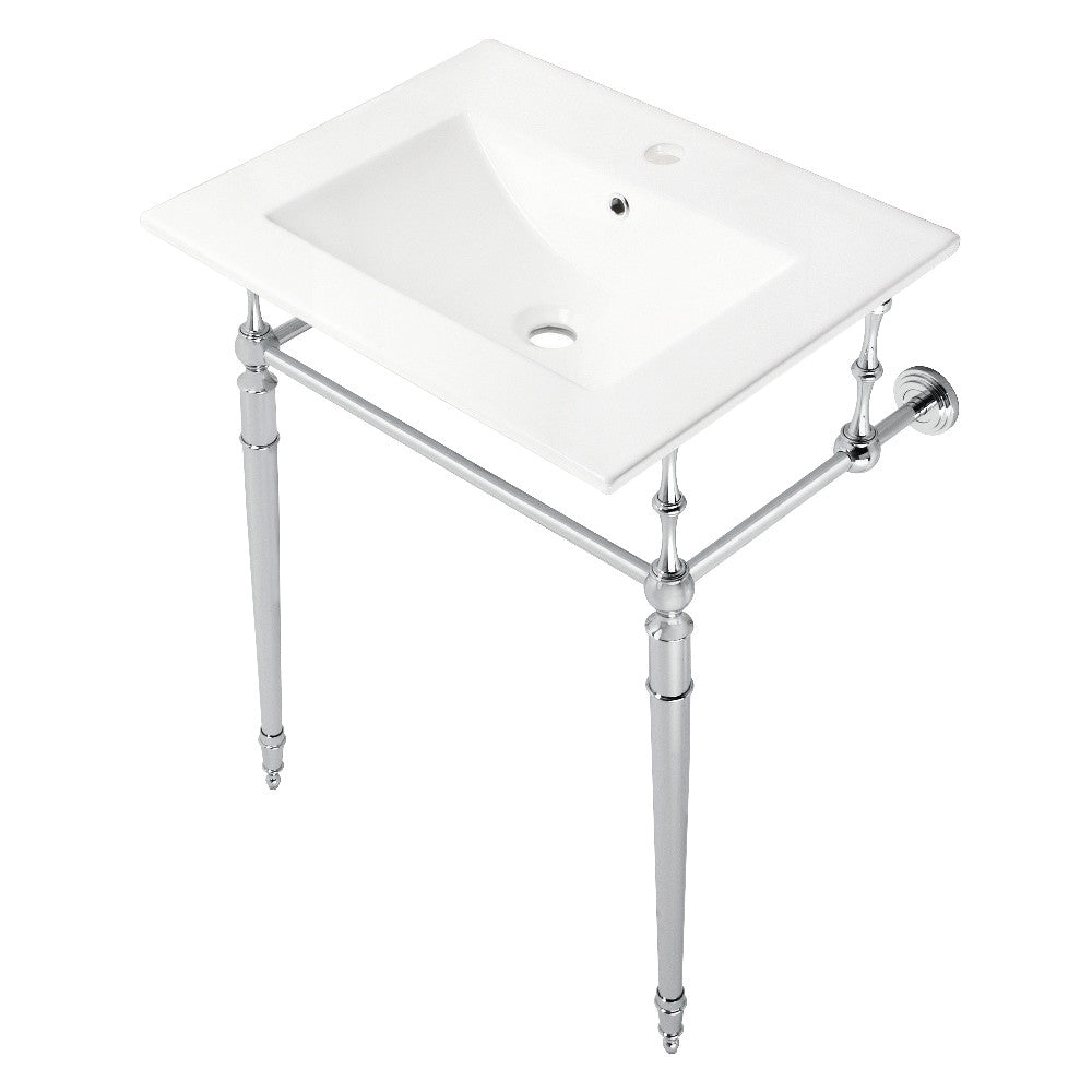 Edwardian 24 Inch Console Sink in White