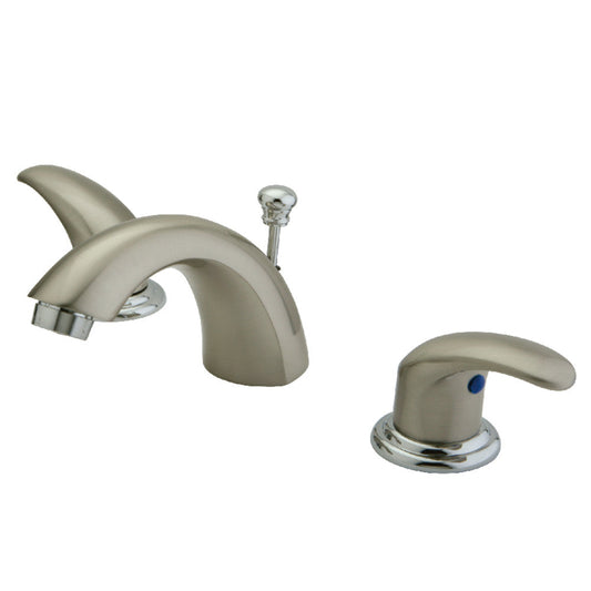 Legacy Mini-Widespread Bathroom Faucet in Brushed Nickel/Polished Chrome