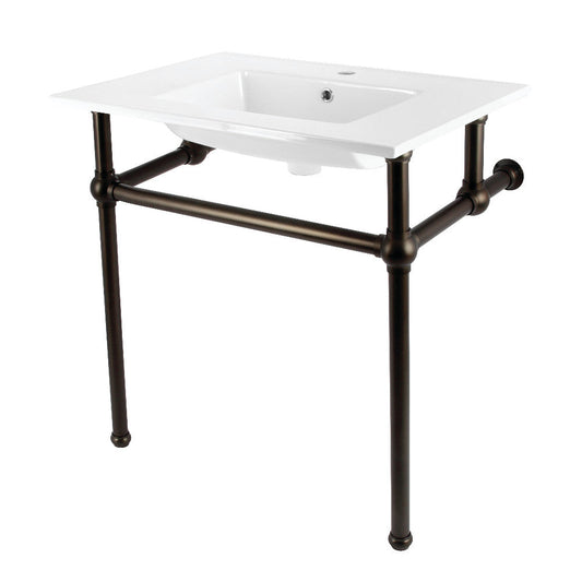Templeton 31.13 Inch Console Sink in White