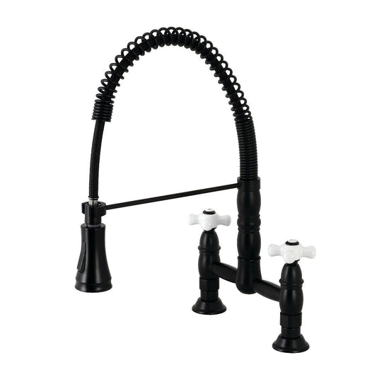 Heritage Pre-Rinse Kitchen Faucet in Matte Black