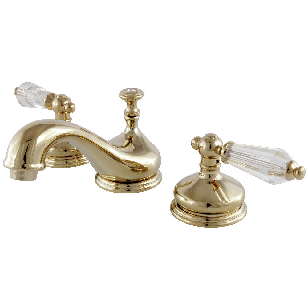 Wilshire Widespread Bathroom Faucet in Polished Brass