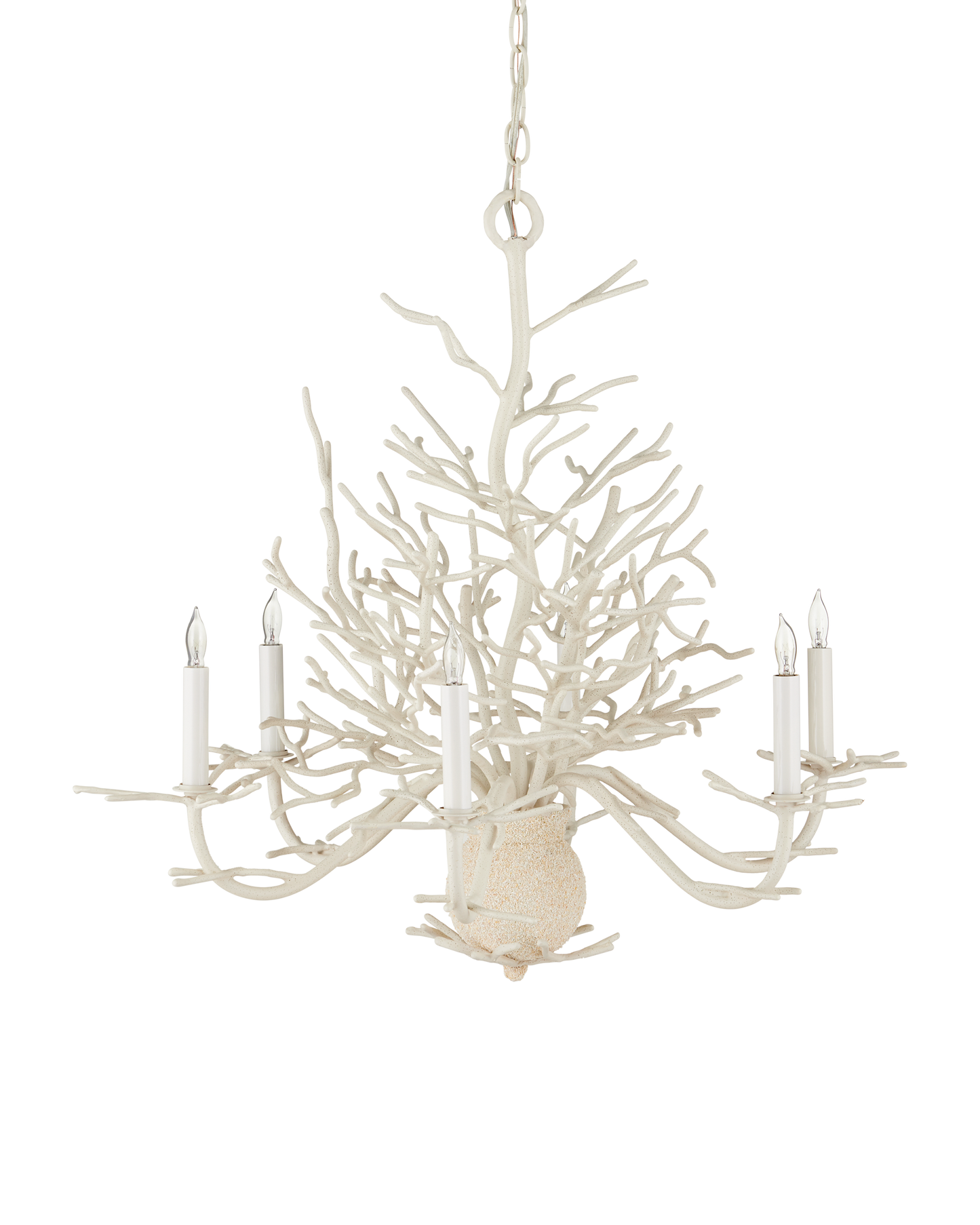 Seaward Small White Chandelier