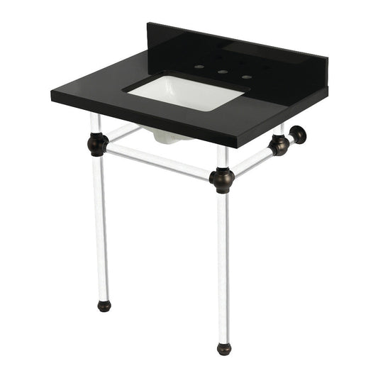 Templeton 30 Inch Console Sink in Oil Rubbed Bronze