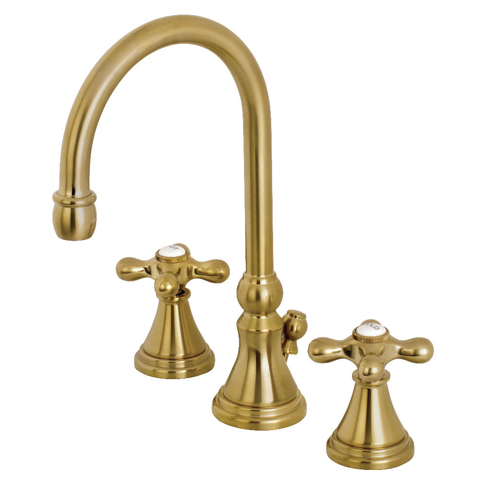 Governor Widespread Bathroom Faucet in Brushed Brass