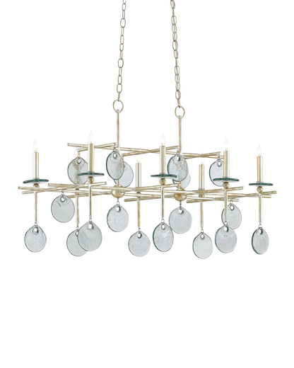 Sethos Silver Rectangular Chandelier
