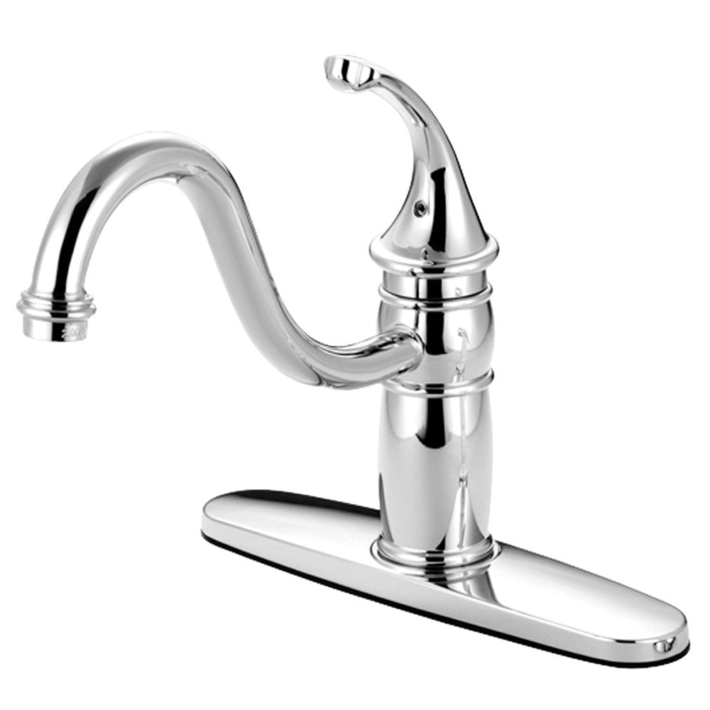 Georgian One Handle Kitchen Faucet in Polished Chrome