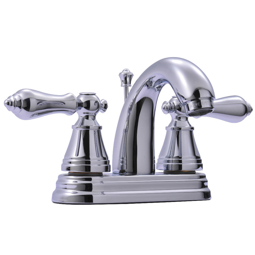 English Classic 4 Inch Centerset Bathroom Faucet in Polished Chrome