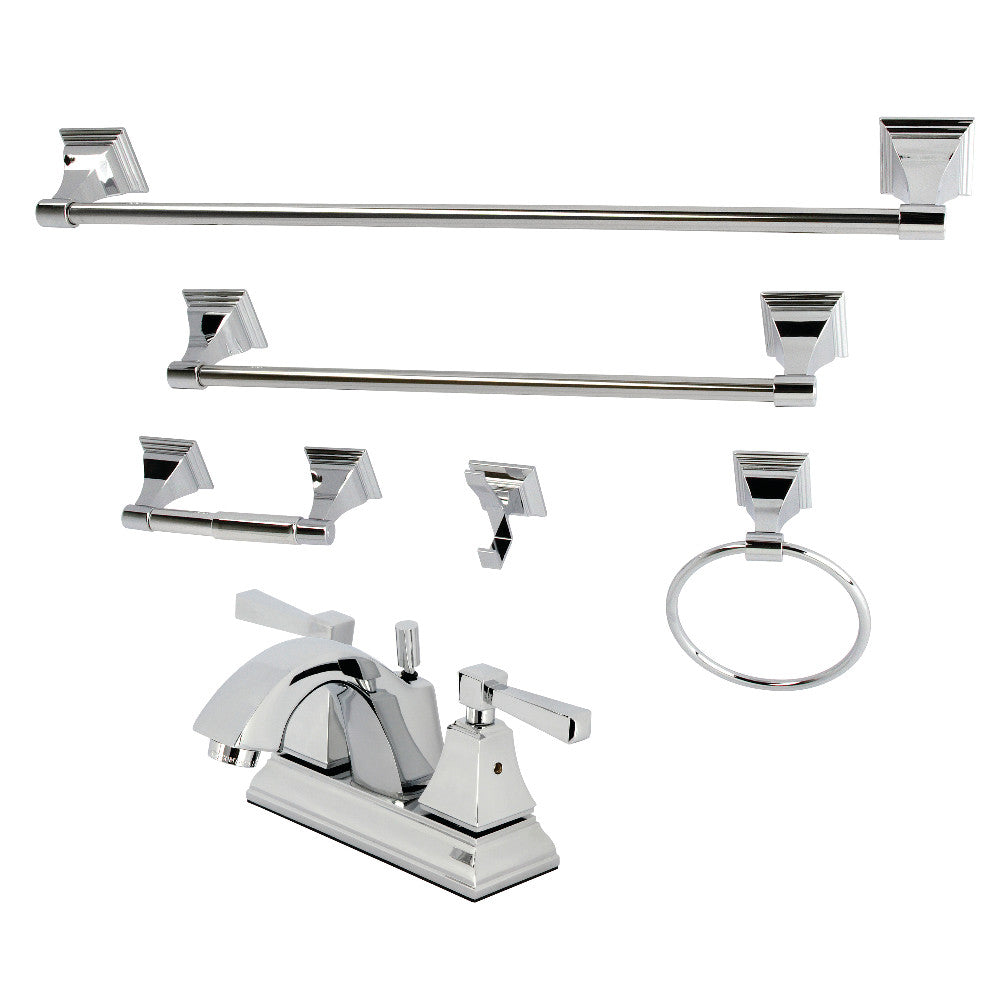 Concord 4 Inch Centerset Bathroom Faucet in Polished Chrome