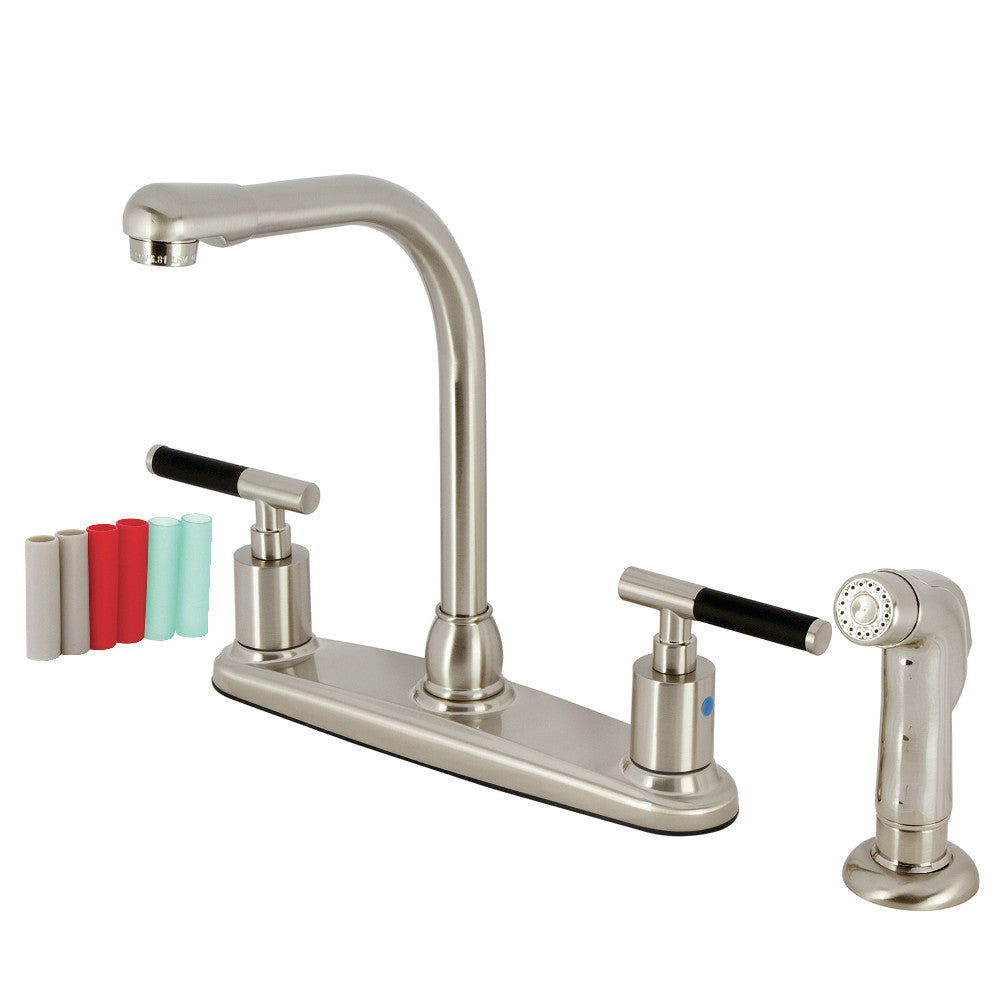 Kaiser Centerset Kitchen Faucet in Brushed Nickel