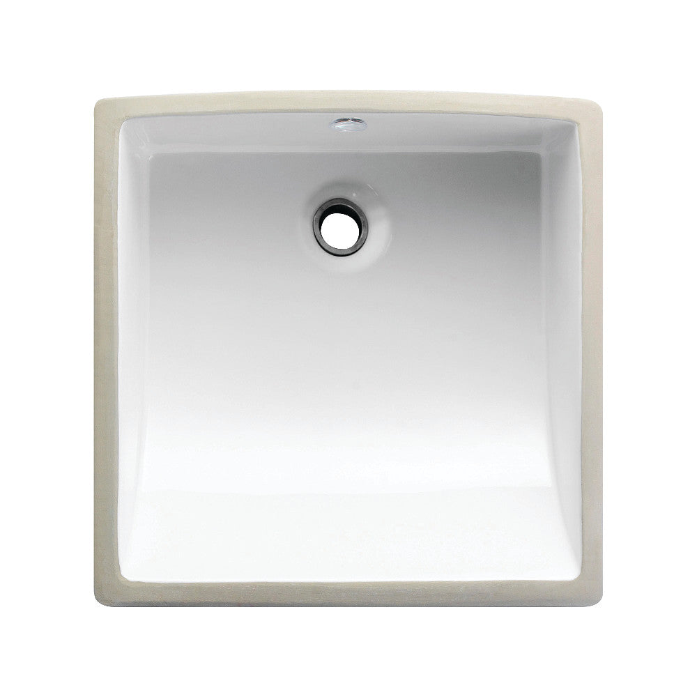 Cove 17.13 Inch Undermount Bathroom Sink in White