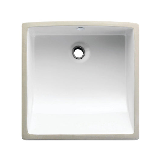 Cove 17.13 Inch Undermount Bathroom Sink in White