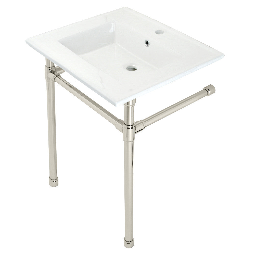 Dreyfuss 25.19 Inch Console Sink in White