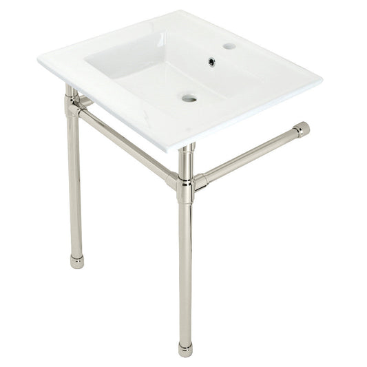 Dreyfuss 25.19 Inch Console Sink in White