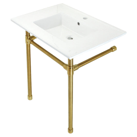 Dreyfuss 31.13 Inch Console Sink in White
