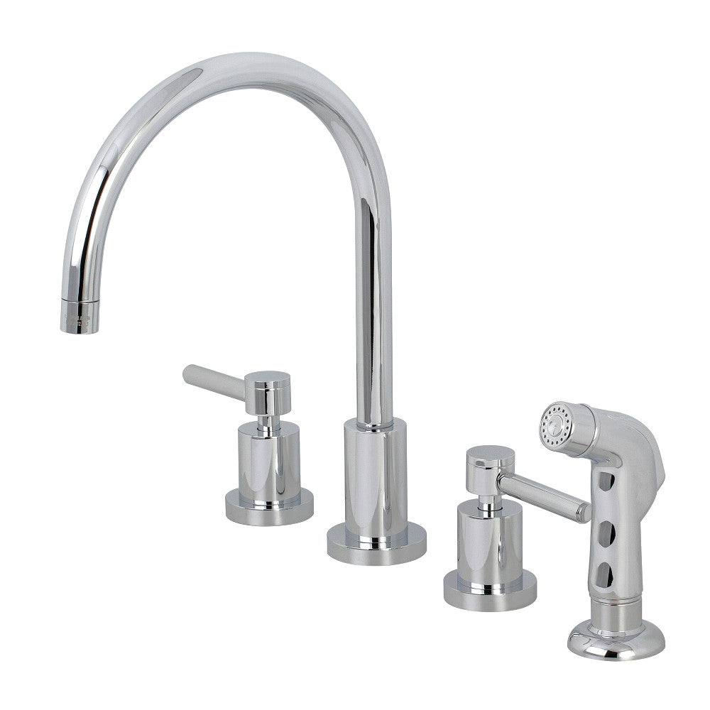 Concord Widespread Kitchen Faucet in Polished Chrome