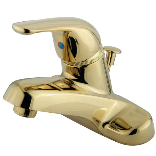 Chatham 4 Inch Centerset Bathroom Faucet in Polished Brass
