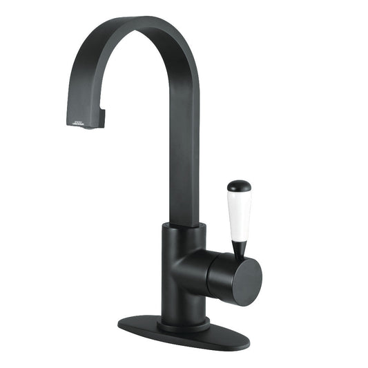 Paris Single-Hole Bathroom Faucet in Matte Black