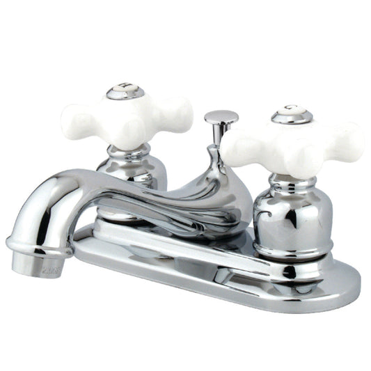 Restoration 4 Inch Centerset Bathroom Faucet in Polished Chrome
