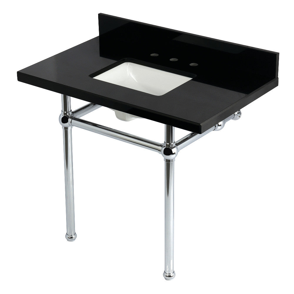 Templeton 36 Inch Console Sink in Polished Chrome