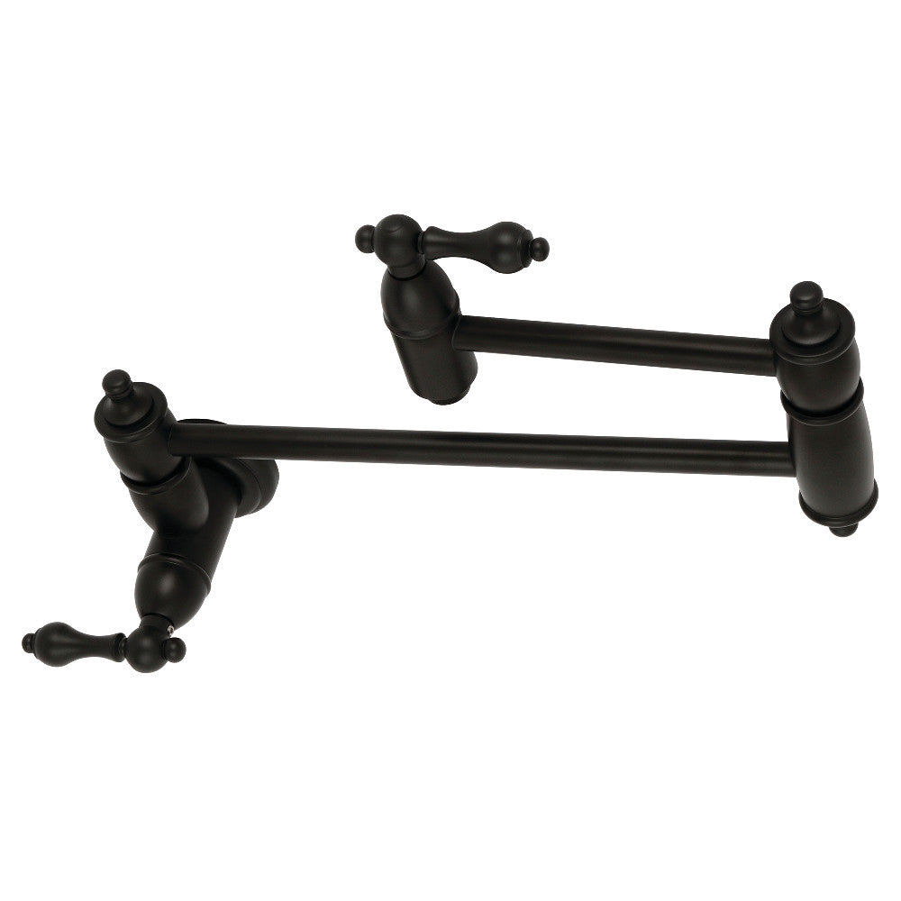 Restoration Pot Filler Faucet in Matte Black