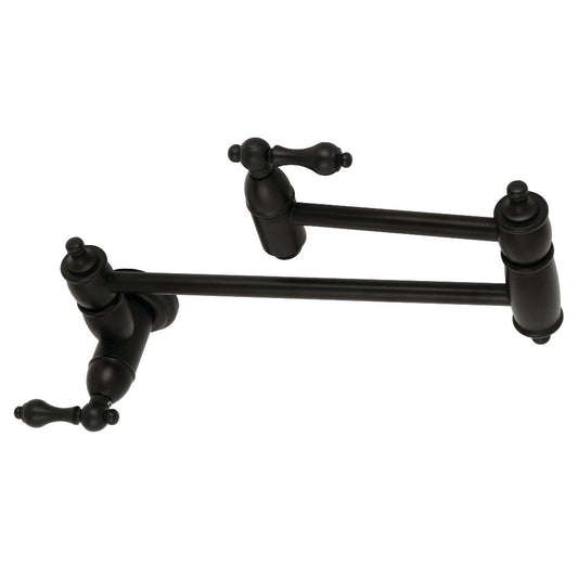 Restoration Pot Filler Faucet in Matte Black