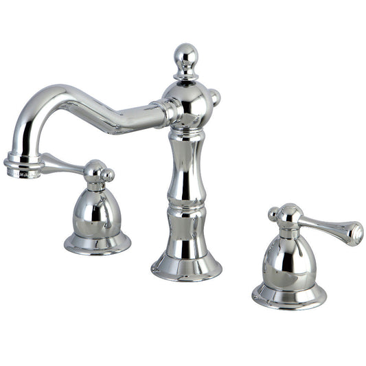 Heritage Widespread Bathroom Faucet in Polished Chrome