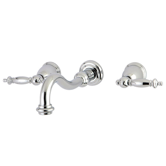 Templeton Wall-Mount Bathroom Faucet in Polished Chrome