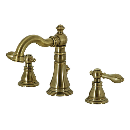 American Classic Widespread Bathroom Faucet in Antique Brass