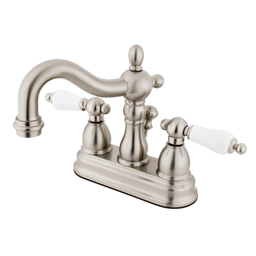Heritage 4 Inch Centerset Bathroom Faucet in Brushed Nickel
