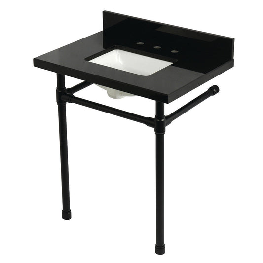 Dreyfuss 30 Inch Console Sink in Black