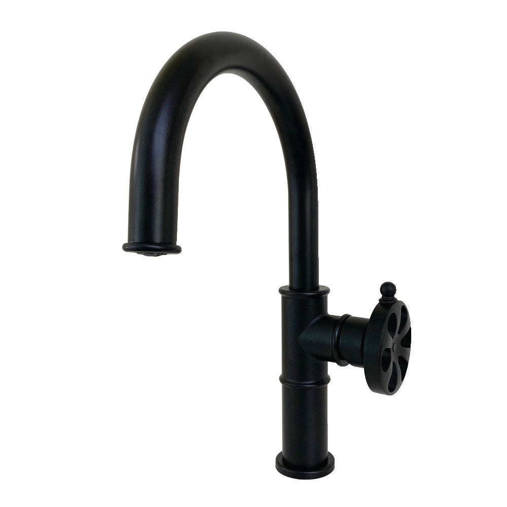 Belknap Single-Hole Bathroom Faucet in Matte Black