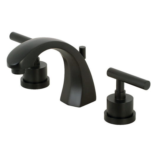 Manhattan Widespread Bathroom Faucet in Matte Black