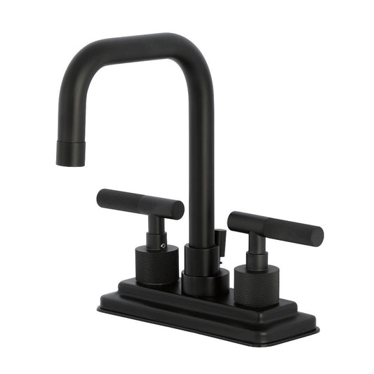 Convergent 4 Inch Centerset Bathroom Faucet in Matte Black