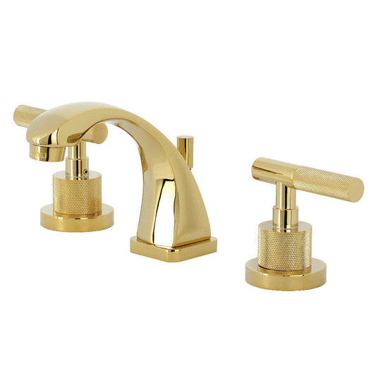 Convergent Widespread Bathroom Faucet in Polished Brass