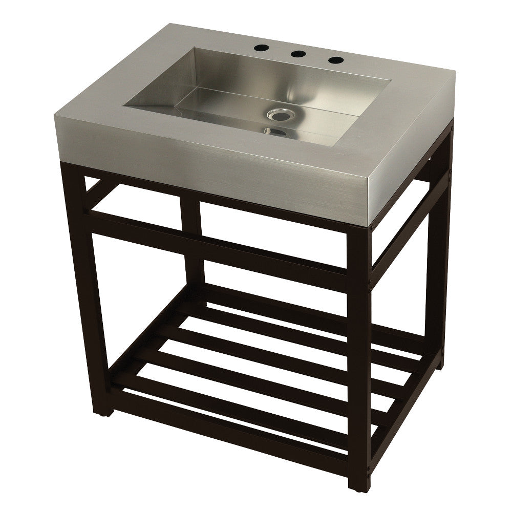 Kingston Commercial 31 Inch Console Sink in Oil Rubbed Bronze