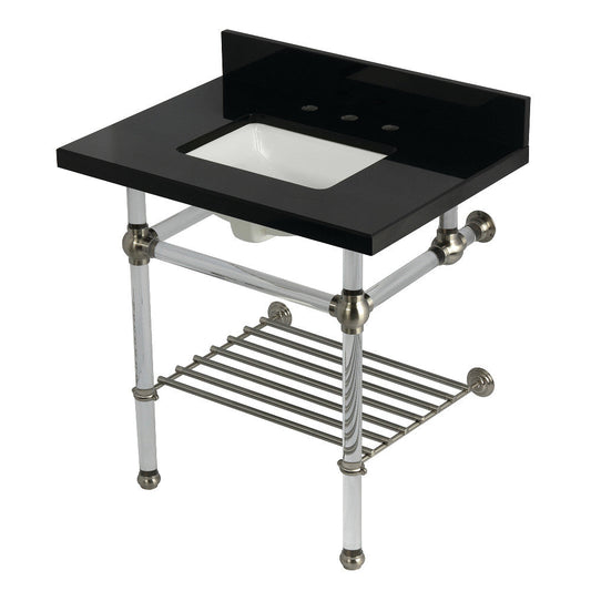 Templeton 30 Inch Console Sink in Brushed Nickel