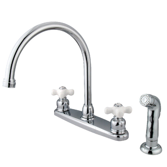 Vintage Centerset Kitchen Faucet in Polished Chrome