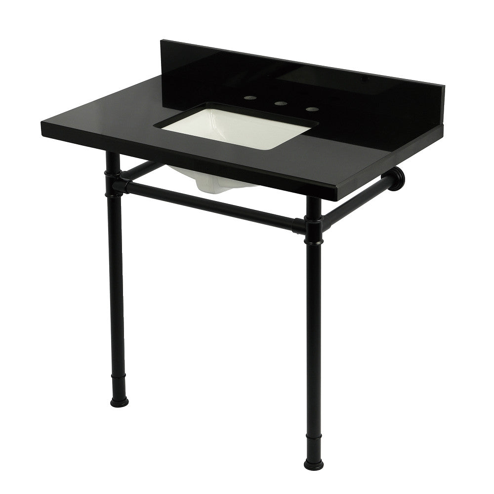 Imperial 36 Inch Console Sink in Black
