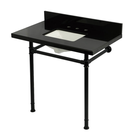 Imperial 36 Inch Console Sink in Black