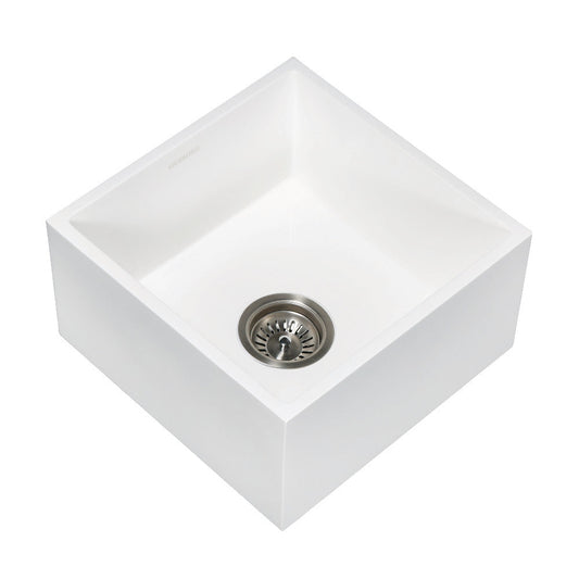 Arcticstone 15 Inch Bar Prep Sink in White