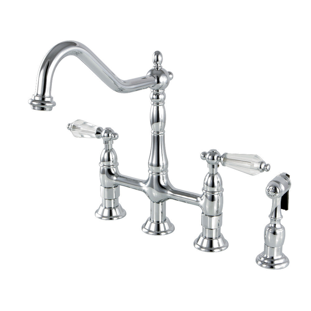 Wilshire Bridge Kitchen Faucet in Polished Chrome