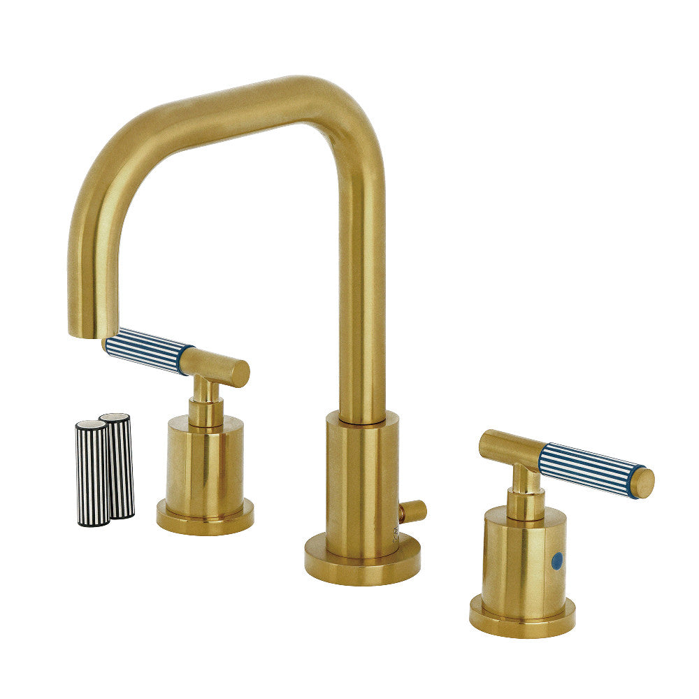 Verona Widespread Bathroom Faucet in Brushed Brass