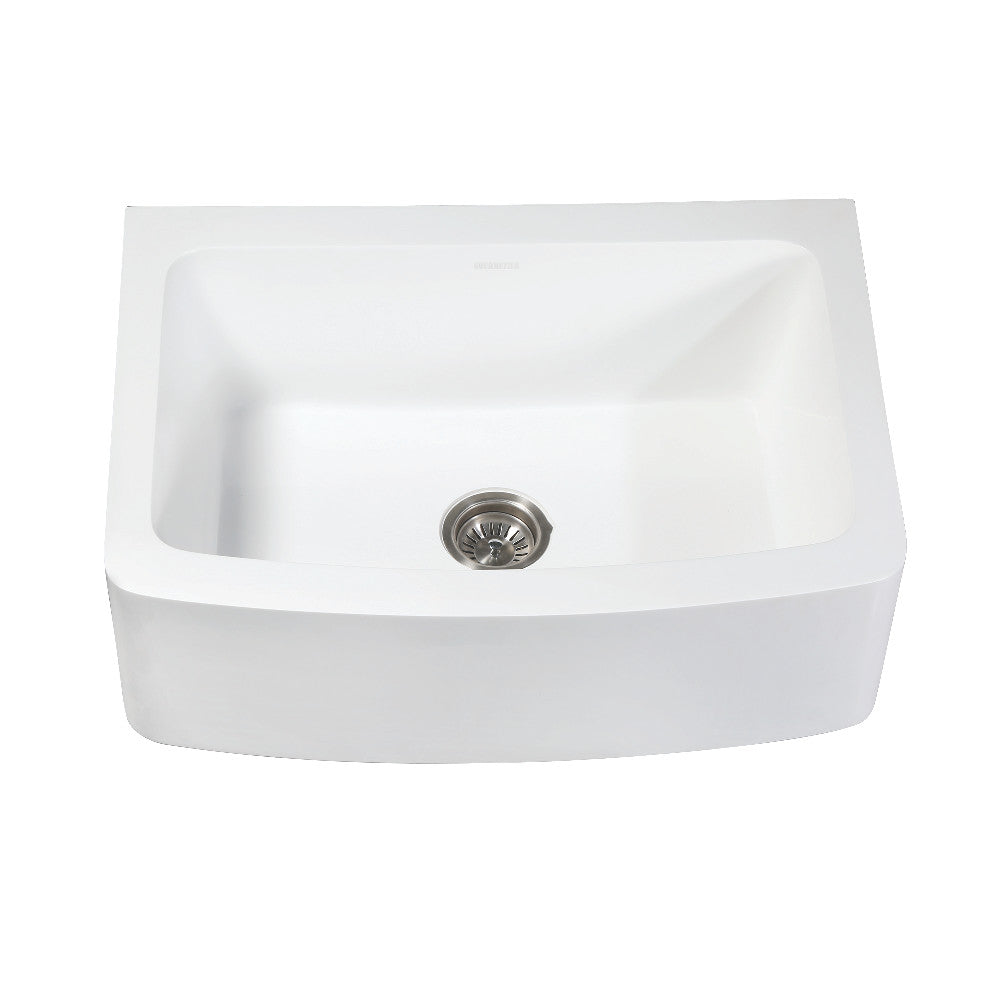 Arcticstone 30 Inch Farmhouse Kitchen Sink in White