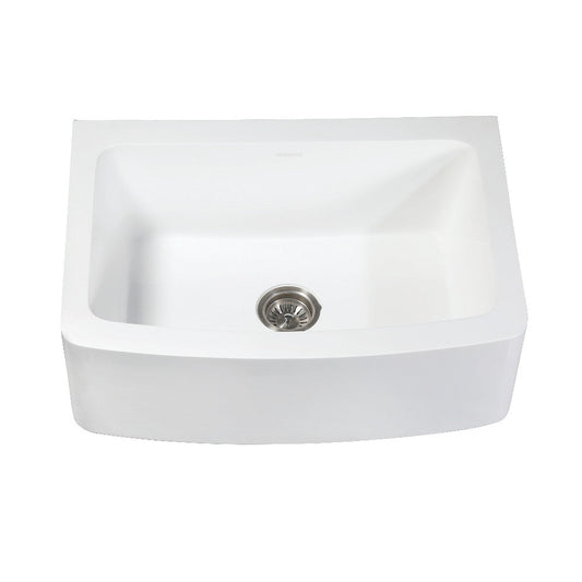 Arcticstone 30 Inch Farmhouse Kitchen Sink in White